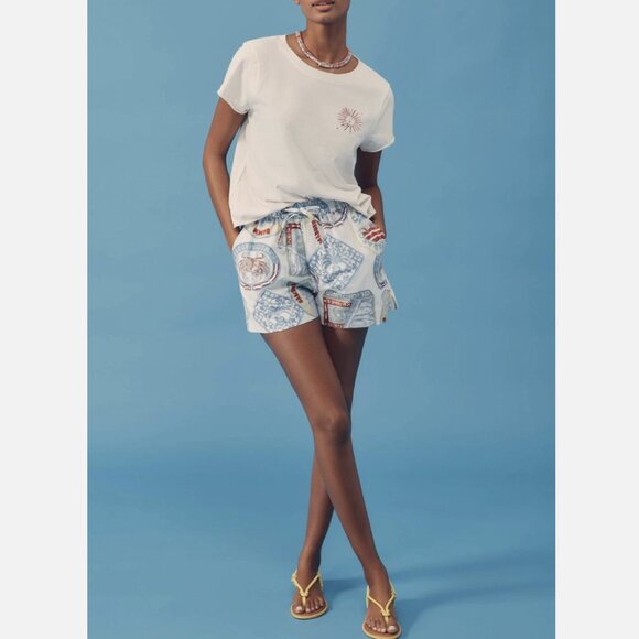 Anthropologie Maeve x Nephthys Illustrated Cotton Short-Sleeve Graphic Tee - Picture 5 of 5